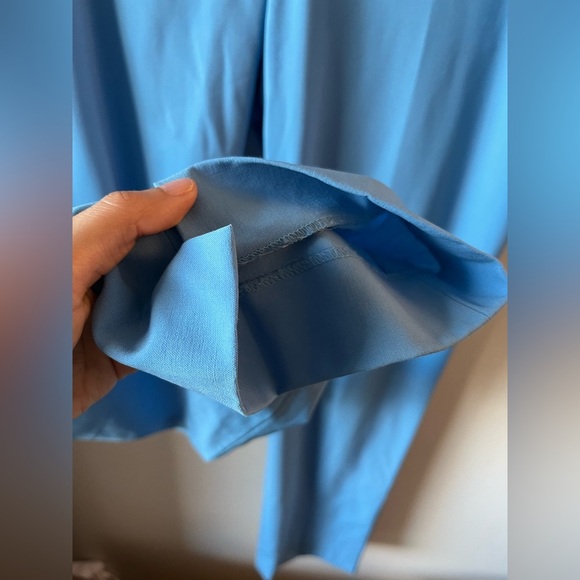 Theory Blue Virgin Wool Dress Pants Size 12 - Picture 7 of 13